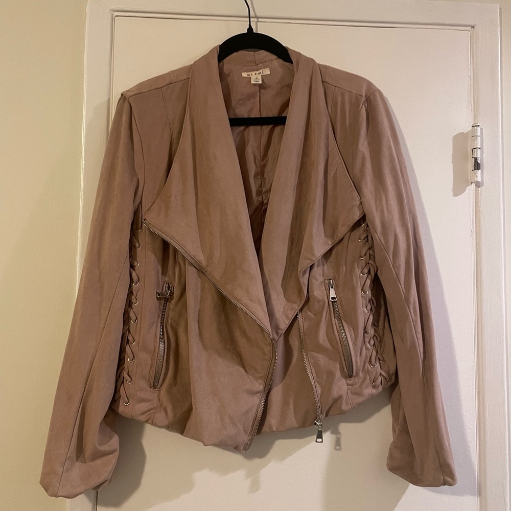 Blush Pink Motto Jacket, Super Soft Woman’s Large